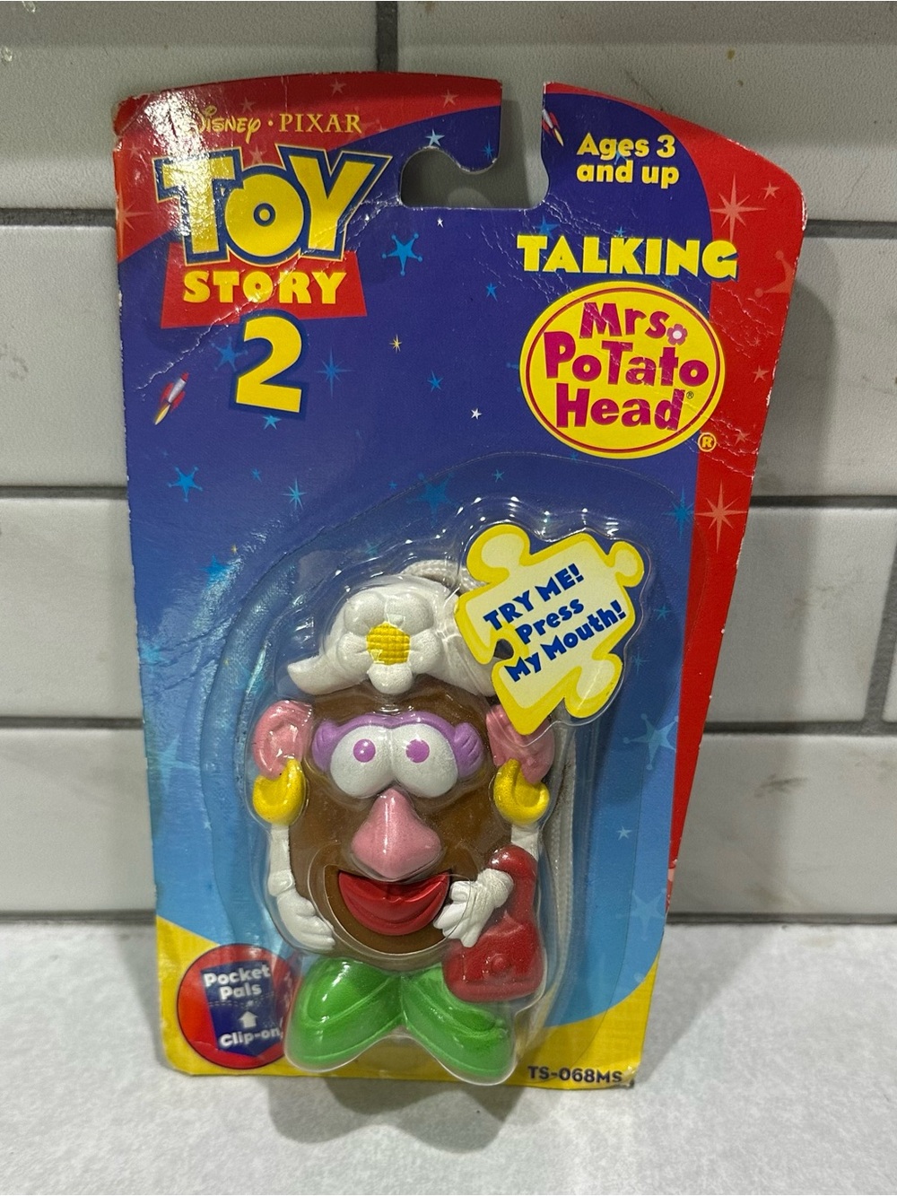 1999 DISNEY PIXAR TOY STORY 2 POCKET PALS BY HASBRO MRS. POTATO HEAD - NEW